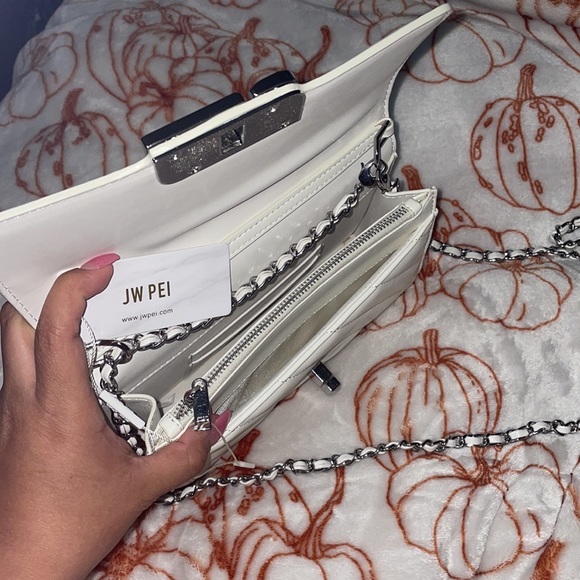 JW PEI -  Lottie Chain Crossbody Bag - White - Picture 3 of 9